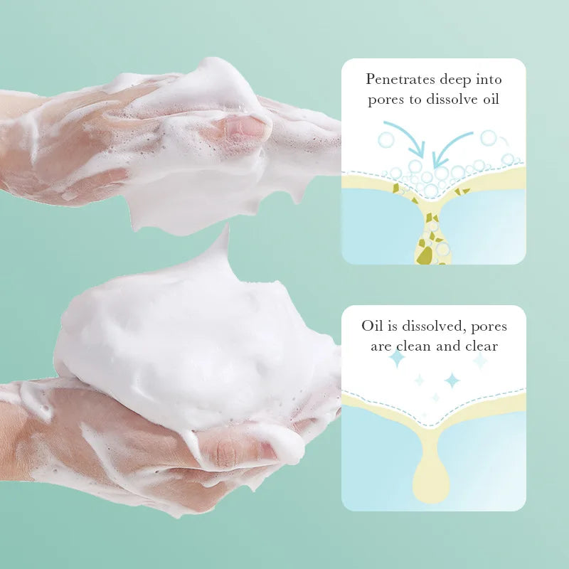 BIOAQUA Salicylic Acid Acne Removing Facial Cleanser Moisturizing Anti Acne Whitening Face Wash Foam Face Cleanser Skin Care