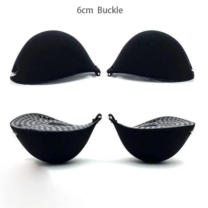 6cm Lift Silicone Adhesive Bra - Waterproof Invisible Push Up for Wedding & Backless Dresses, Natural Curve for Small Chest