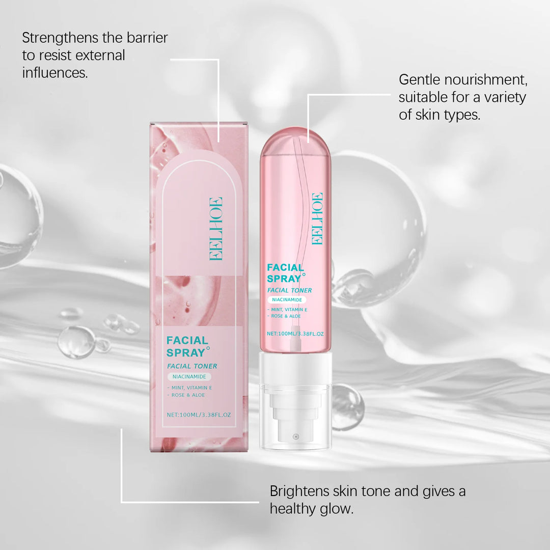 Eelhoe Nicotinamide Face Toner Spray Remove Acne Keep Smooth Fading Fine Lines Deeply Moisturizing Facial Nourishing Toners