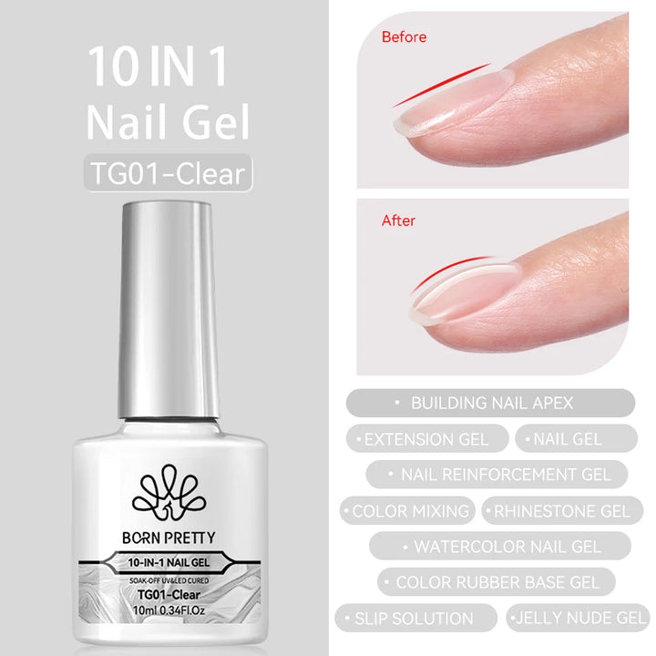BORN PRETTY 10ml Silver Water Light Cat Magnetic Gel Nail Polish Nail Supplies Vernis Semi Permanent Gel for Fall Winter Nails