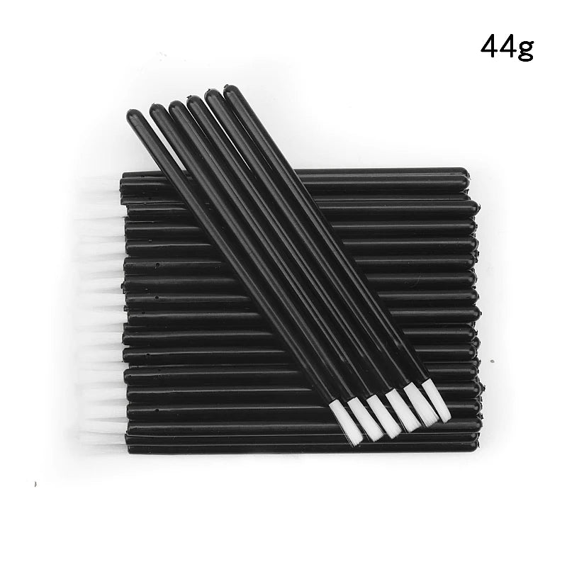 50pcs Disposable Nylon Lip Glossy Brush Lipstick Gloss Wands Applicator Eyeshadow Eyebrow Makeup Brushes Cosmetic Beauty Tools