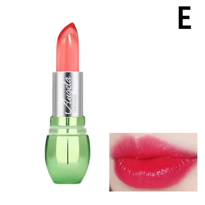 Crystal Jelly Lipstick,Magic Color Changing Lipstick, Moisturizing Temperature Color Changing Lip Gloss,Nourishing Lip Balm