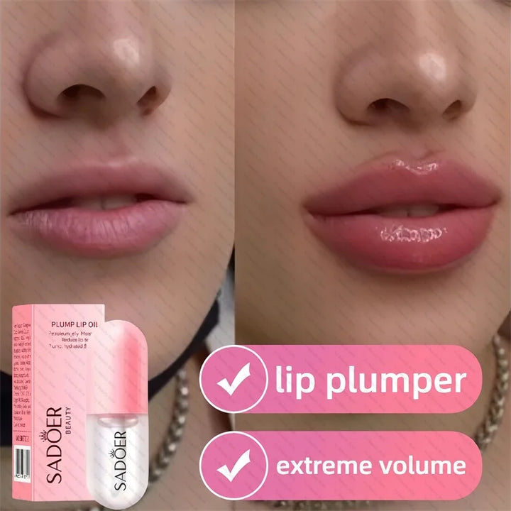 Lip Plumper Extreme Volume Serum Lip Enhancer Liquid Oil Moisturizing Reduce Fine Lines Lip Plumper Gloss Sexy Beauty Makeup
