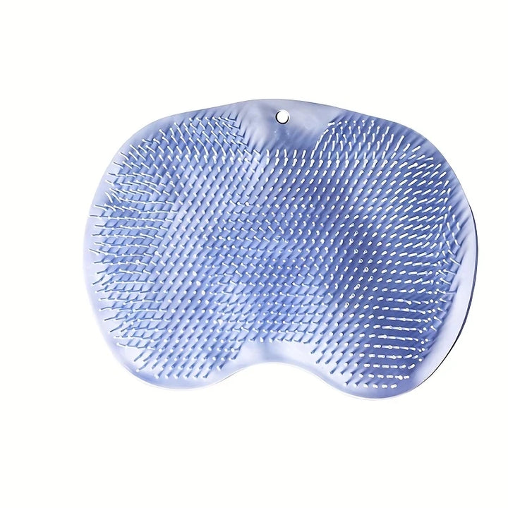 Foot Wash Brush Rub Back with Sucker Brush Bathroom Tool Foot Massage Pad Shower Massage Mat Exfoliating Bath Pad Bath Sponge