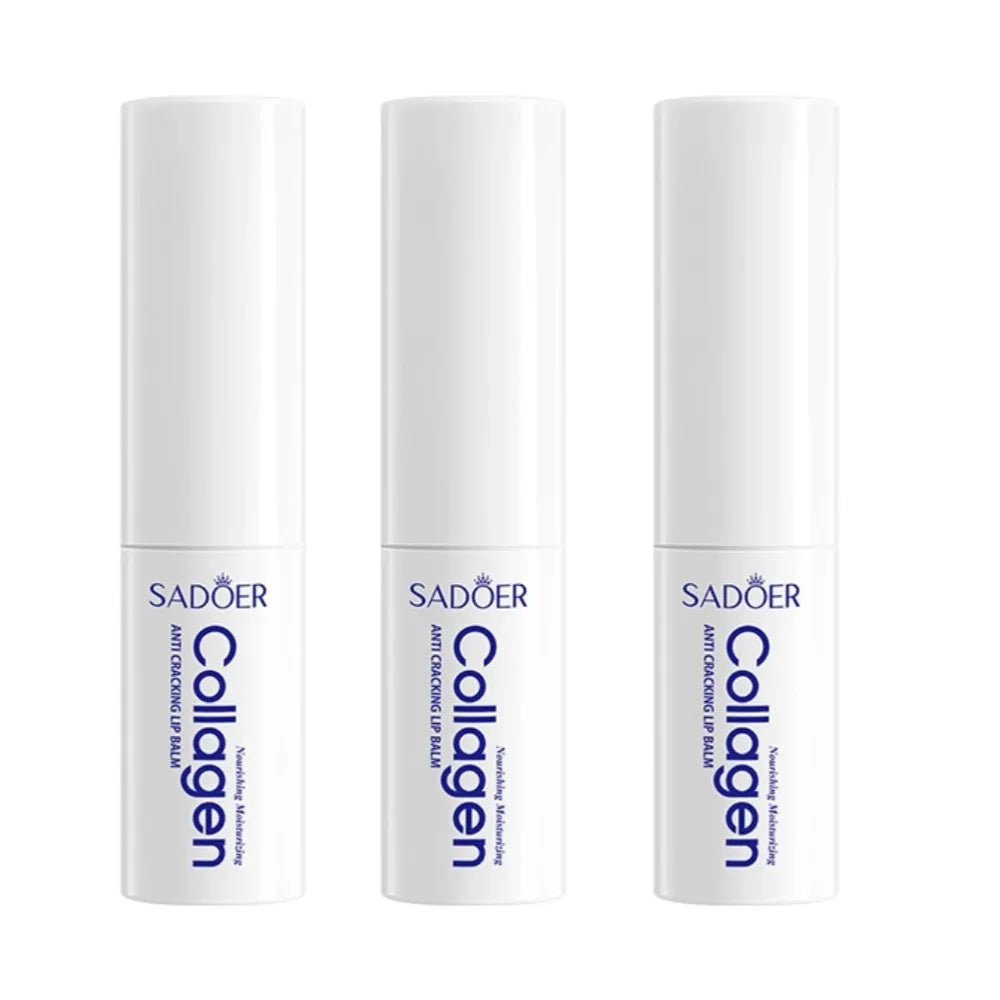 SADOER collagen Moisturizing lip balm nourishing anti-cracked Long-Lasting Hydration 1/2/3/5PCS Stick Lip skin care