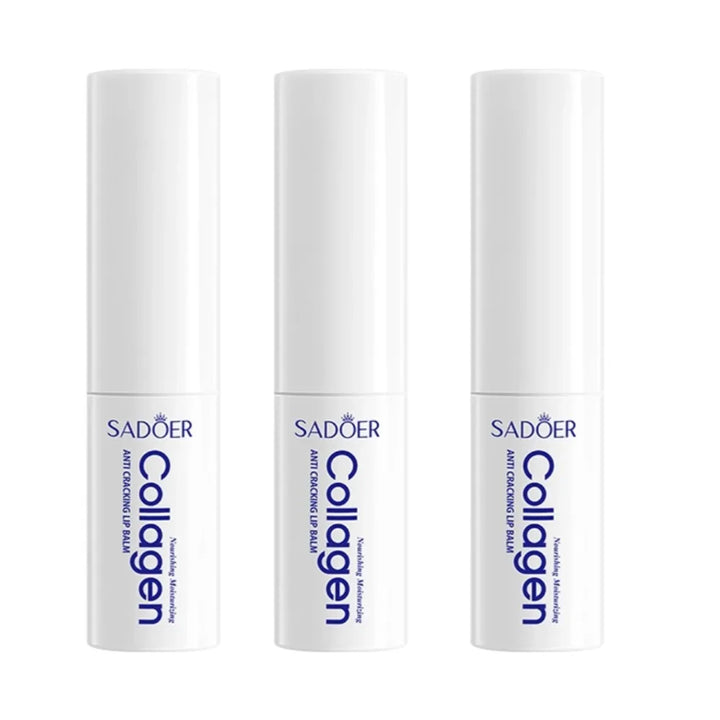 SADOER collagen Moisturizing lip balm nourishing anti-cracked Long-Lasting Hydration 1/2/3/5PCS Stick Lip skin care