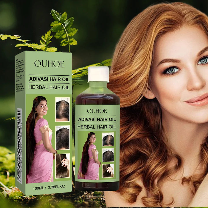 1/2pcs 100ml Hair Growth Oil India Adivasi Herbal Hair Care Rosemary Repair Damaged Hydrate Moisturize Scalp Reduce Dandruff