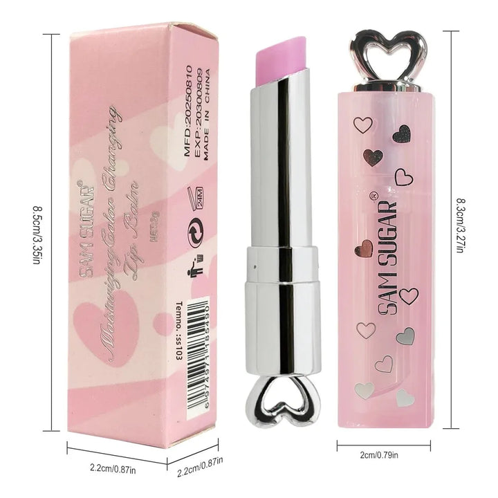 Moisture Lip Balm Hydrating Color Change Nourishing Repair Dark Lines Brightens Jelly Glossy Water Based Tint