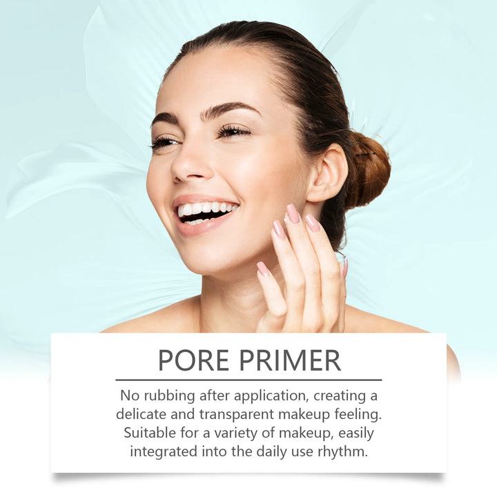 Pre-Makeup Pore Primer Invisible Pores Even Skin Tone Oil Control Smoothing Skin Moisturizing Face Primer for Flawless Makeup