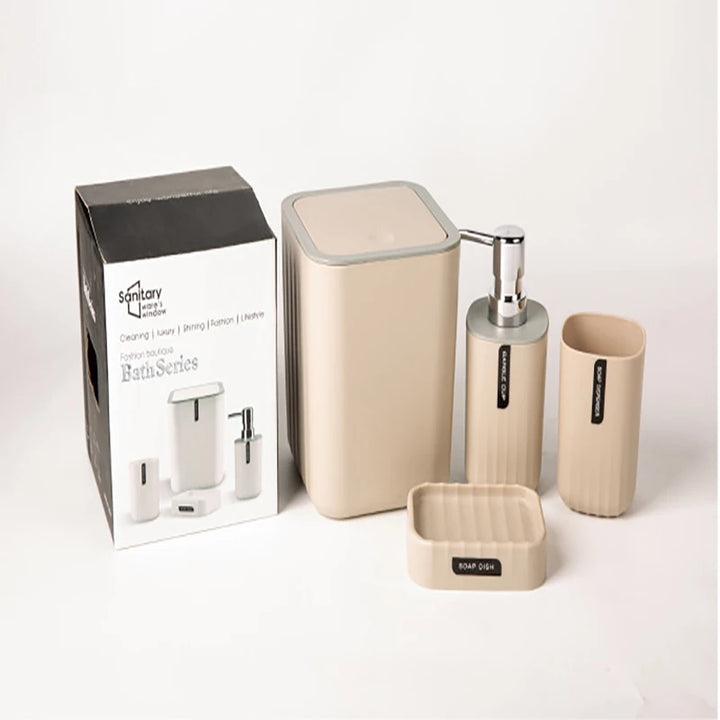 Bathroom Accessories Sets, Toothbrush Holder, Lotion/Soap Dispenser, Cup, Soap Dish, Classic Contemporary Modern Decorative