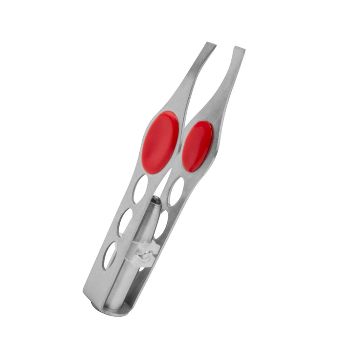 1pc Hot Sales Portable Stainless Steel Button Cell Smart Design Eyebrow Hair Remove Tweezer with LED Light Makeup Tool for women