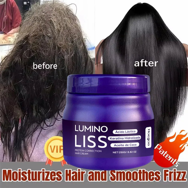 250g Keratin Straightening Hair Mask Restore Hair Soften Gloss Straightener Deep Repair Conditioner For Dry Damaged Frizzy Hair