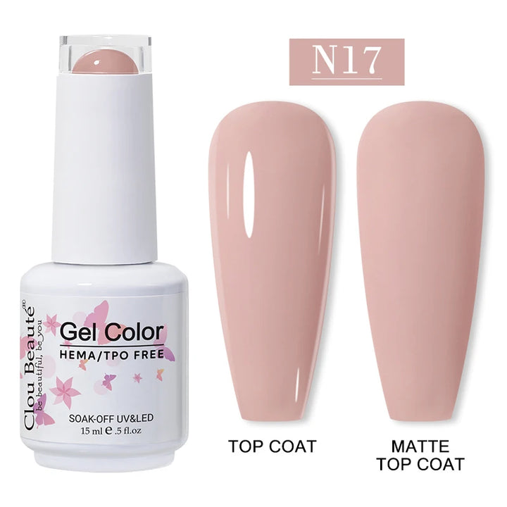 Clou Beaute 15ml HEMA TPO FREE Gel Nail Polish Vernis Semi Permanent UV Nail Art Varnish Lakiery Hybrydowe Manicure Gel Polish