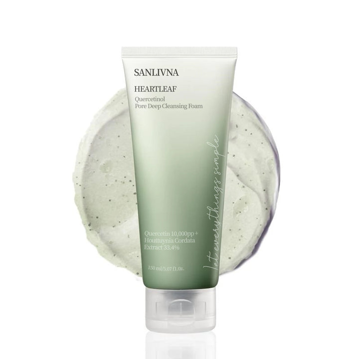 Heartleaf Quercetin Pore Deep Cleansing Foam, Cleanser, Double Cleansing, BHA, Hyaluronic Acid Skincare