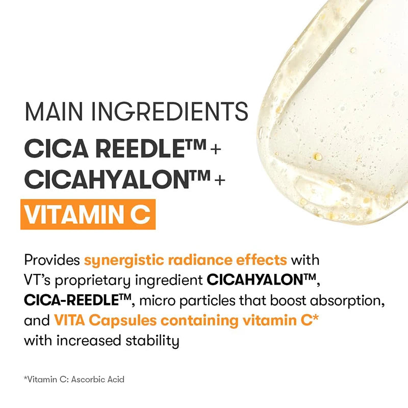 Vita-Light Reedle Serum With Vitamin C Capsules & Vitamin E Korean Skin Booster Enhances Skin Texture Intense Overnight Glowing