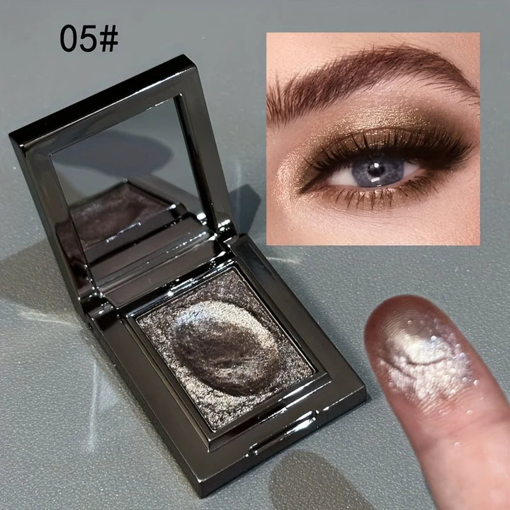 Single Color Glitter Eyeshadow Waterproof Sweatproof Long Lasting Highlight for Party Cosplay