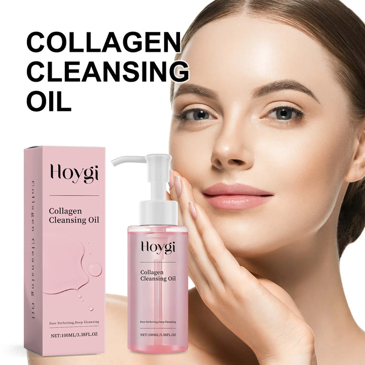 Gentle Collagen Makeup Remover for Sensitive Skin Waterproof Pore Cleansing Non Comedogenic 100ml Travel Size Facial Cleanser