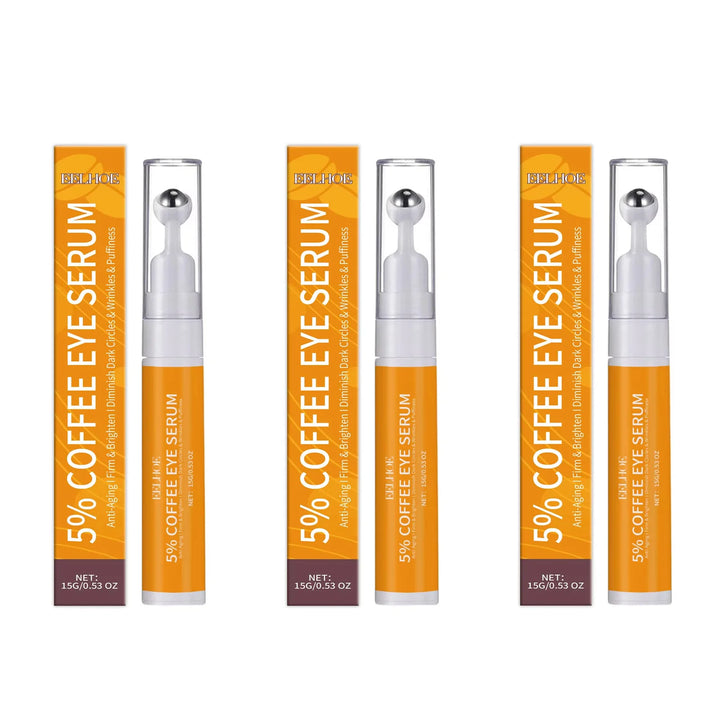 5% Coffee Eye Serum Collagen Lightens Dark Circles Bags Puffiness Fade Eye Fine Line Tighten Moisturizing Under Eyes Skin Care