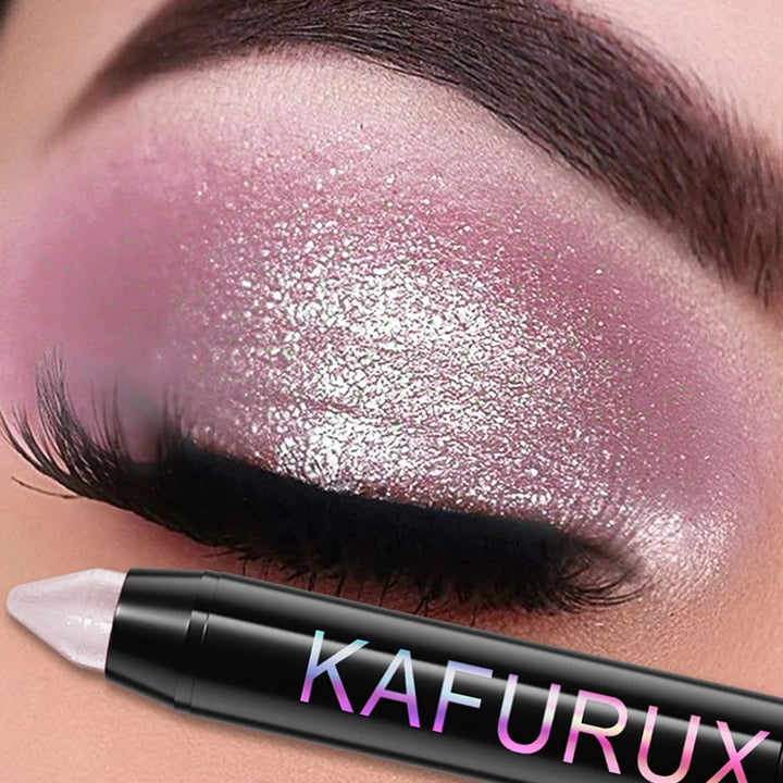 Natural Color Eyeshadow Stick-Highlighter Pen with Pearly Glitter&Matte Finish 1pc Pick Brow Shimmer Eye Shadow Pen Eye Makeup