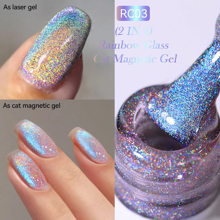 LILYCUTE 7ml 9D Cat Magnetic Gel Nail Polish Iridescent Magnet Semi Permanent Soak Off UV LED Manicure For Nail Art Gel Varnish