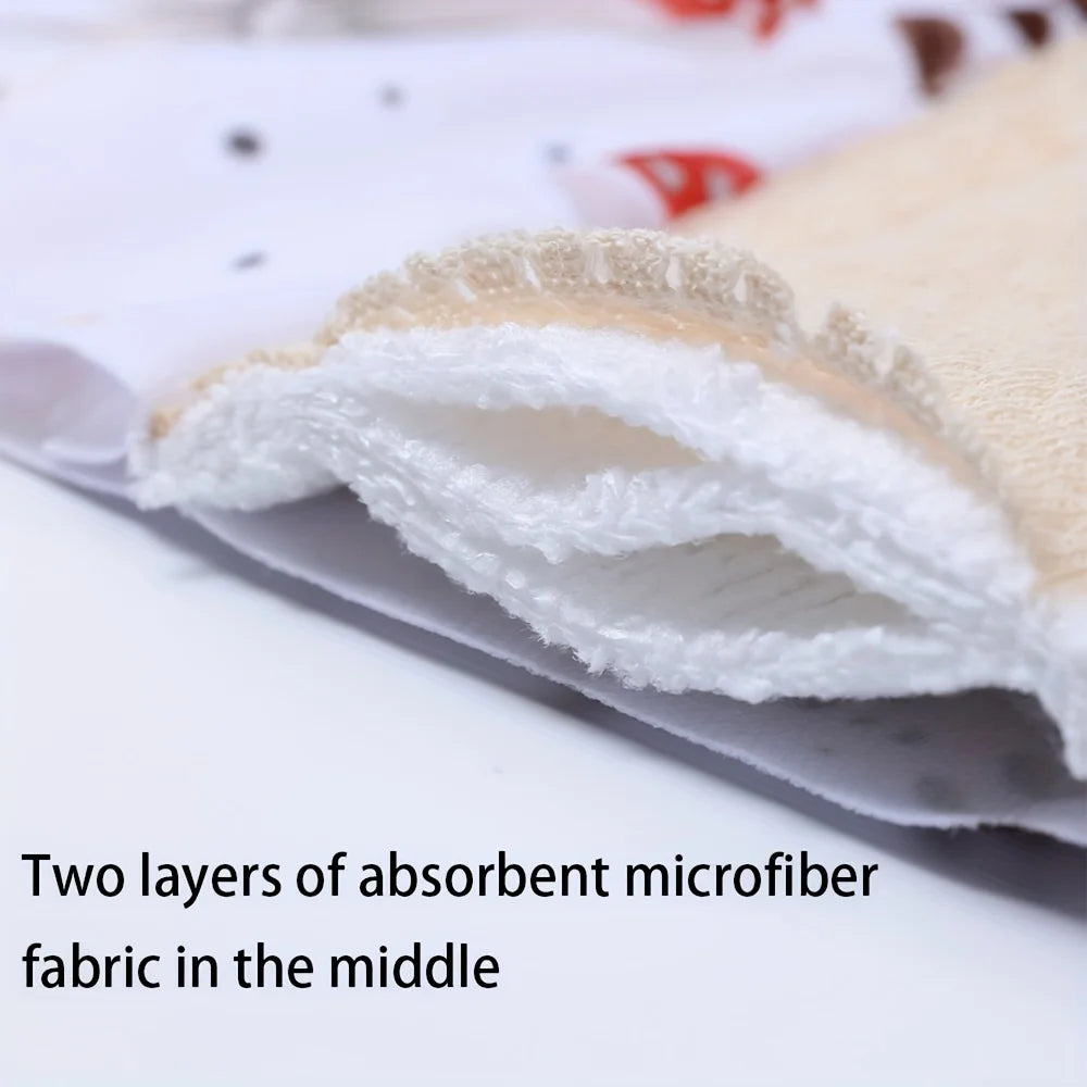 Reusable Sanitary Pads Washable Cotton Panty Liners Soft Cloth Menstrual Pads  4pcs Pads with 1pc Mini Wet Bag
