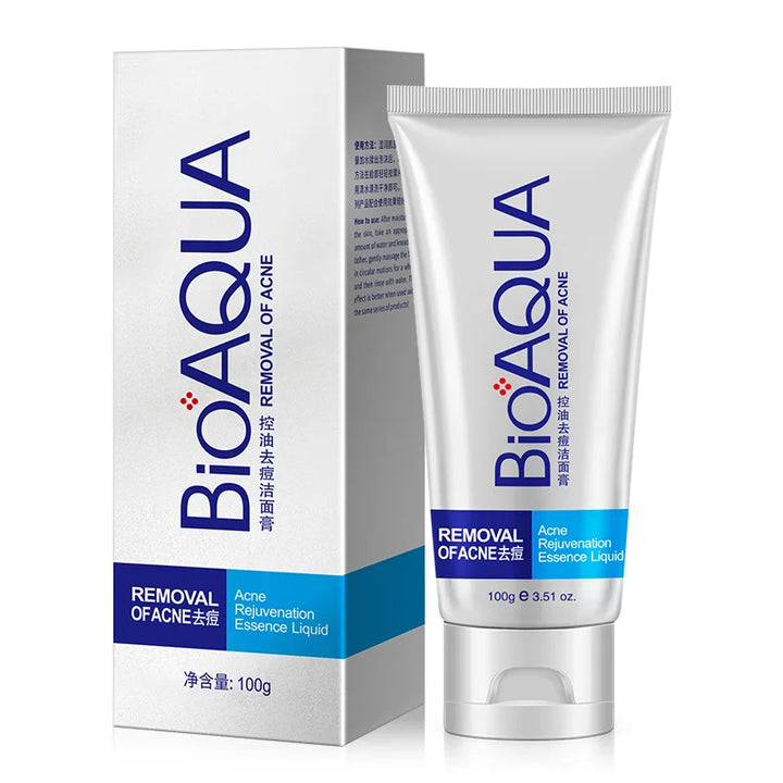 BIOAQUA Facial Cleanser  Anti Wrinkle Face Wash Foam skincare Face Cleanser Anti Acne Blackhead Remover Moisturizing Skin Care