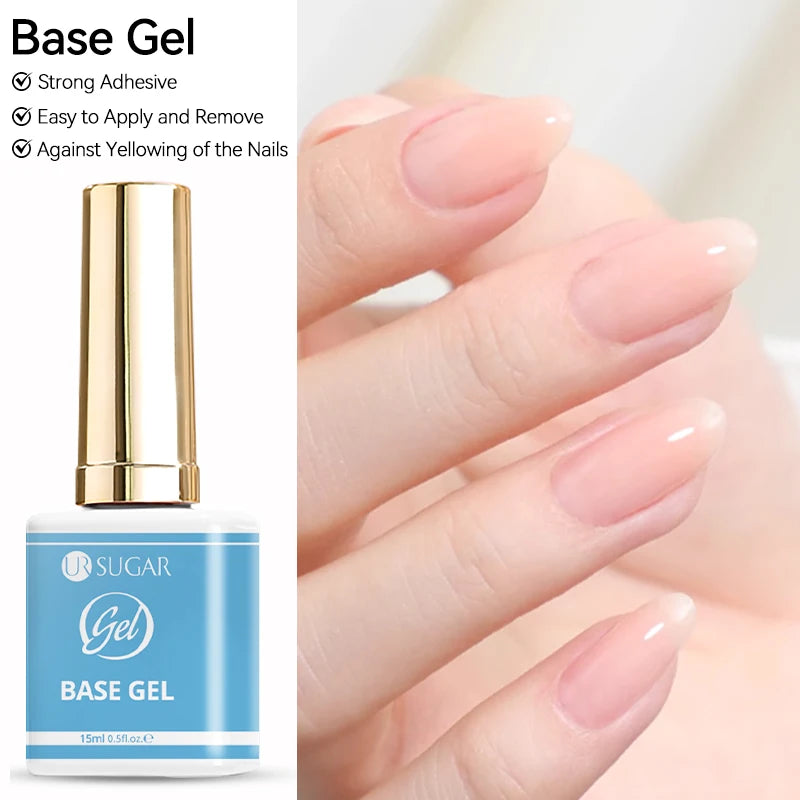 UR SUGAR 15ml Jelly Milky White Translucent Color Gel Polish Semi Permanent UV Gel Nail Art Soak Off Gel Varnish Latest Fashion