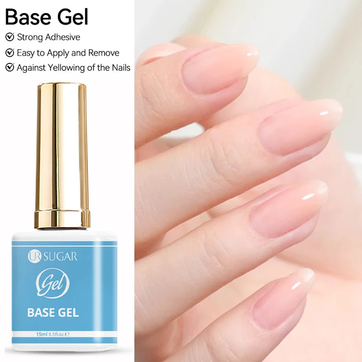 UR SUGAR 15ml Jelly Milky White Translucent Color Gel Polish Semi Permanent UV Gel Nail Art Soak Off Gel Varnish Latest Fashion