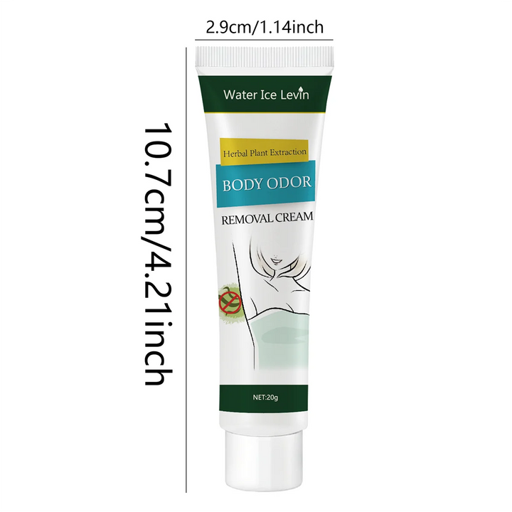 Herbal Essence Deodorant Cream - Anti-Allergic, Long-Lasting Freshness, Moisturizing, Suitable for Armpits and Whole Body, All Skin Color Skin, Portable, Unisex