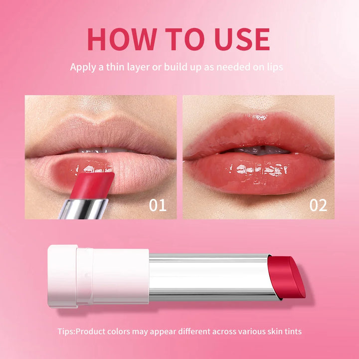 Lifter Glaze Oil Lip Balm with Hyaluronic Acid and Hydrating Oil Blend Lip Balm with 24HRs of Smooth Moisturizing Pink