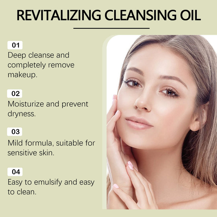 Gentle Cleansing Oil Makeup Remover for Sensitive Skin Non-Tightening Moisturizing Facial Care Soothing Facial Cleansing Oil