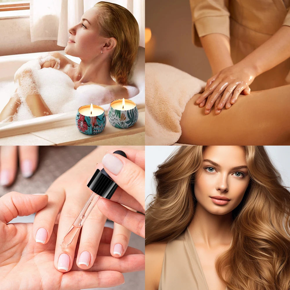 Lavender Essential Oil Facial And Body Skin Care Moisturizing And Hydrating Massage, Handmade DIY Candle And Soap Making