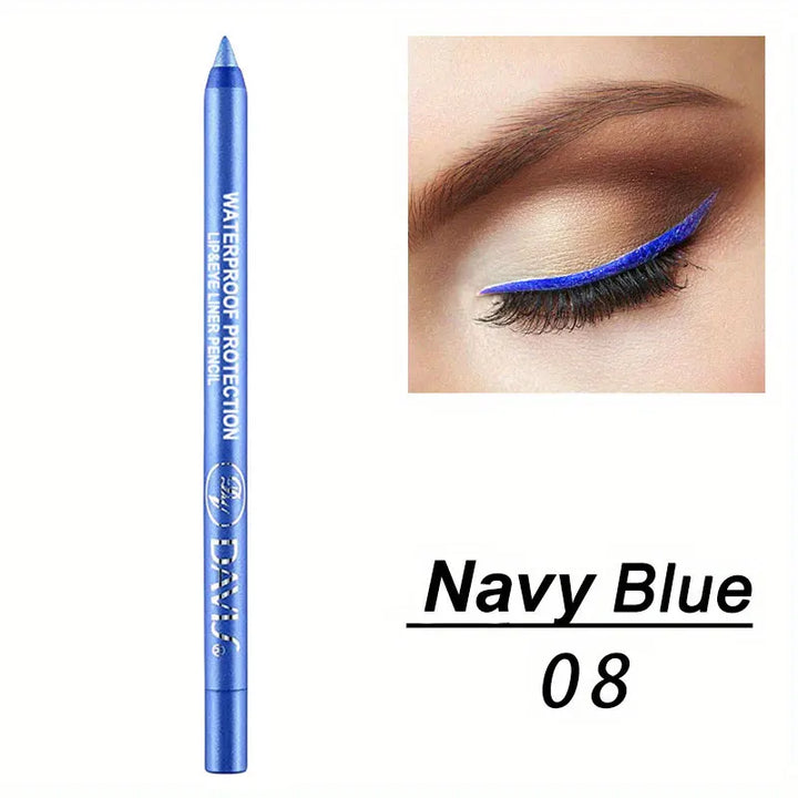 Smudge-Proof High-Shine Waterproof Eyeliner Pencil - Long-Lasting, Ethically Made, Black & Multicolor Options