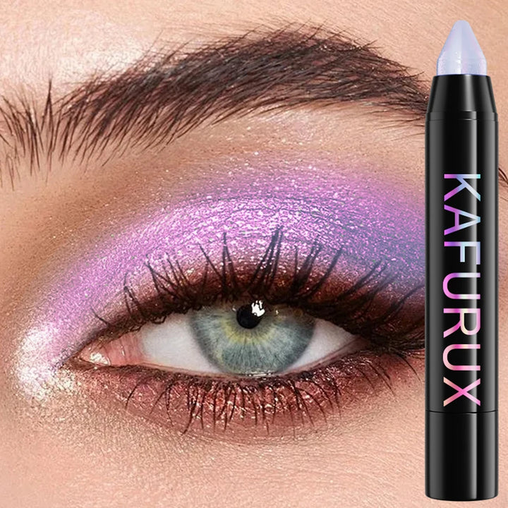 25 Colors Glitter Eyeshadow Eyeliner Pencil Waterproof Pearlescent Matte Nude Eye Shadow Korean Makeup Gift Highlighter Pen Tool