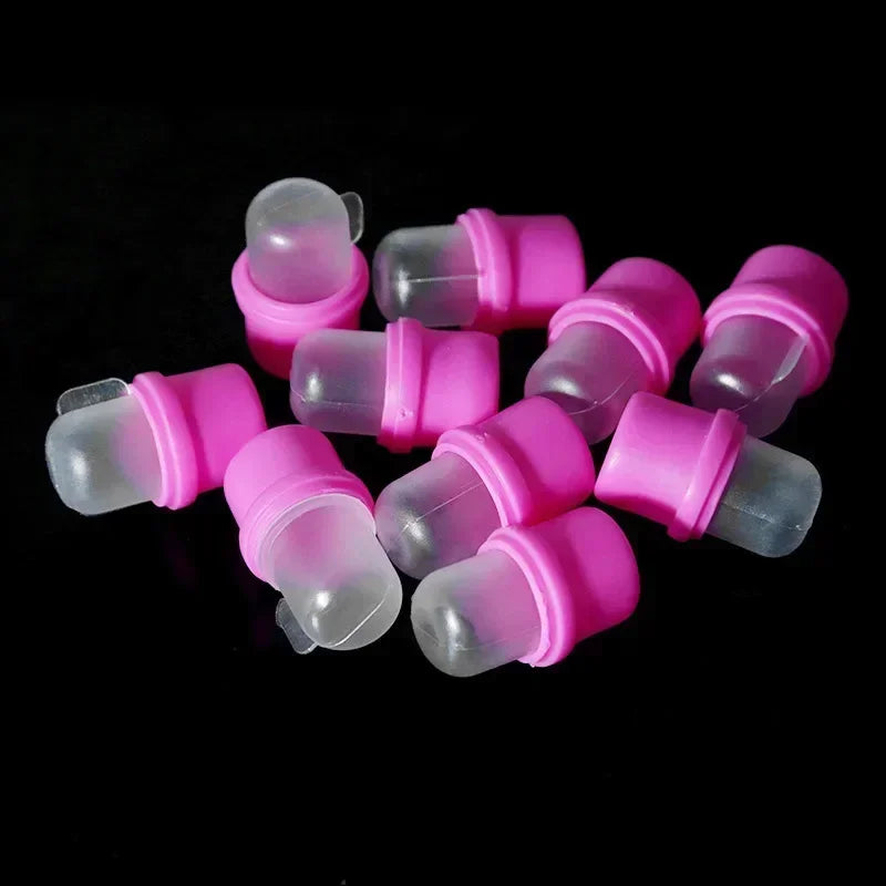 2 Type DIY Nail Art Tool Wearable Nail Soak Soaker Polish RemoverAcrylic UV Gel Polish Remover Soaker Clip Soaker Caps