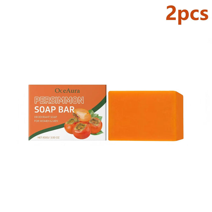 OceAura Persimmon Body Wash Moisturizing Skin Cleaning Smooth Soft Body Odor Remover Bath Products Exfoliating Shower Gel 100ml