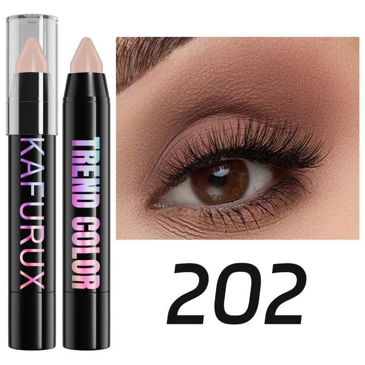 24 Colors Pearlescent Glitter Eyeshadow Eyeliner Pencil Waterproof Matte Nude Eye Shadow Eye Makeup Shimmer Highlighter Pen Tool