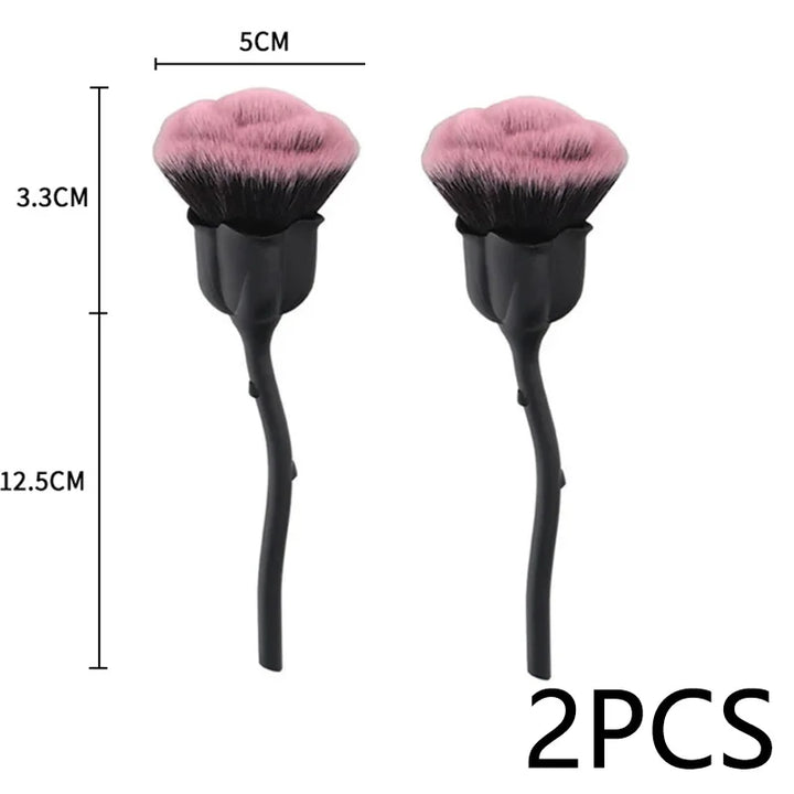 Rose-shaped Soft Brush For Manicure Nail Art Dust Brush Nail Dust Brush Gel Polish Dust Cleaning Nail Brushes Tool Nail Supplies