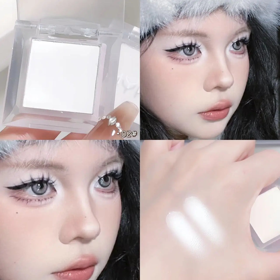 Single Color Matte Eyeshadow Palette, Base Primer Highlighter Smoky Eye Shadow, Face Contour Brightening Makeup Cosmetics