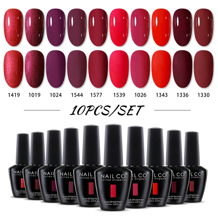 NAILCO Top Coat Base Coat Magic Remover Lacquer UV Color Gel Nail Polish Esmalte Soak Off Semi Permanente Vernis Nails Art Tips