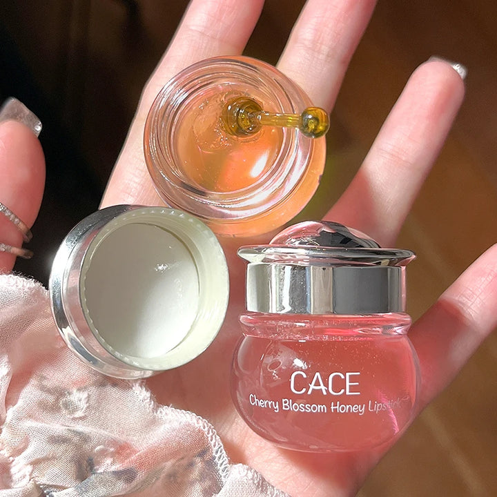 CACE Honey Cherry Lip Oil Balm Nourishing Lip Balm Lasting Moisturizing Clear Lipgloss Oil Moisturizing Lip Care Beauty Makeup