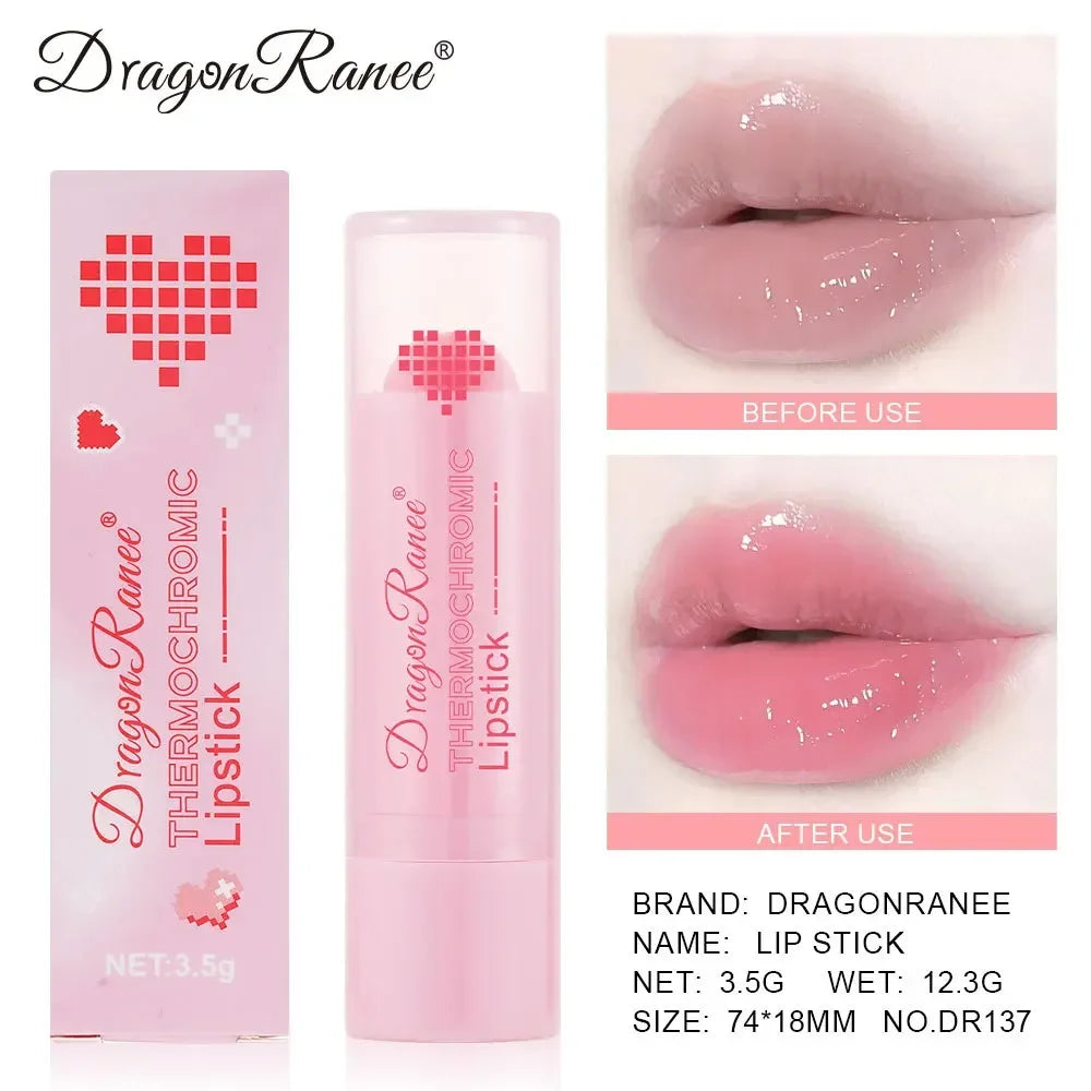 Color Change Lip Balm Natural Makeup Moisturzing Lipstick Temperature Nourishing Shiny Lip Stain Warm Change Lipstick Cosmetics