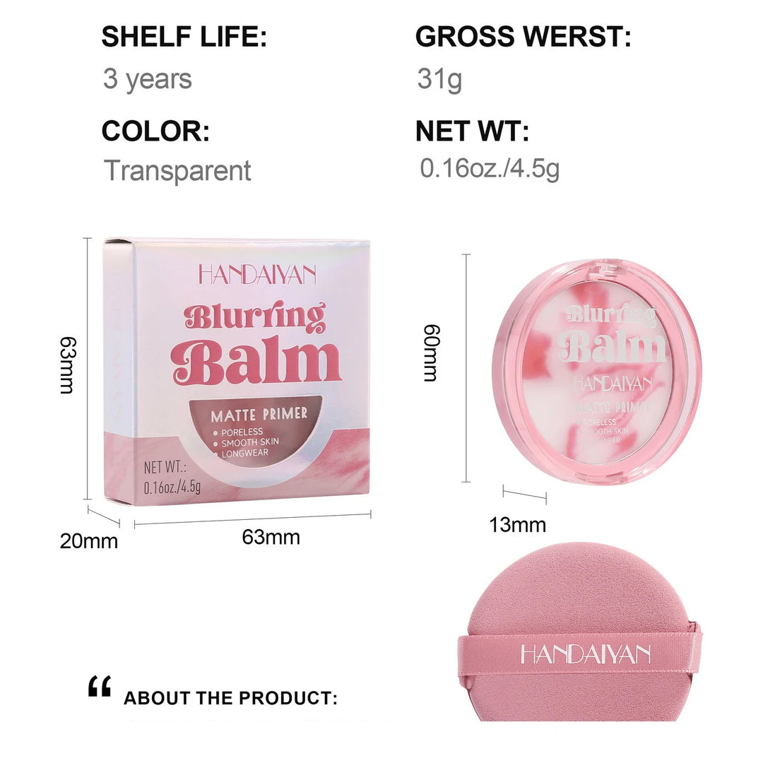 Makeup Matte Primer Moisturizing Balm Oil Control Poreless Smooth Facial Isolation Transparent Makeup Fixing Gel Foundation Base