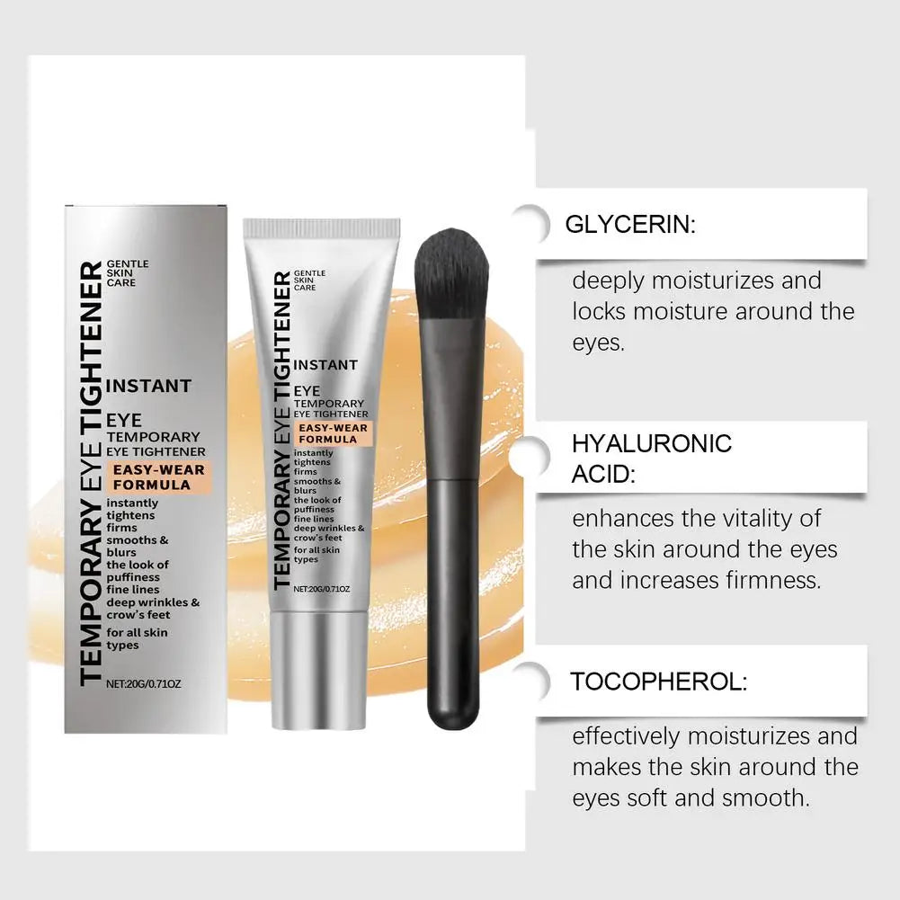 Instant Anti-Wrinkle Eye Cream Tightener Cream Easy Wear Temporary Eye Cream Remove Firming Lifting Smooth Fine Lines Eye Care
