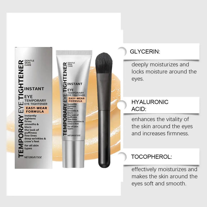 Instant Anti-Wrinkle Eye Cream Tightener Cream Easy Wear Temporary Eye Cream Remove Firming Lifting Smooth Fine Lines Eye Care
