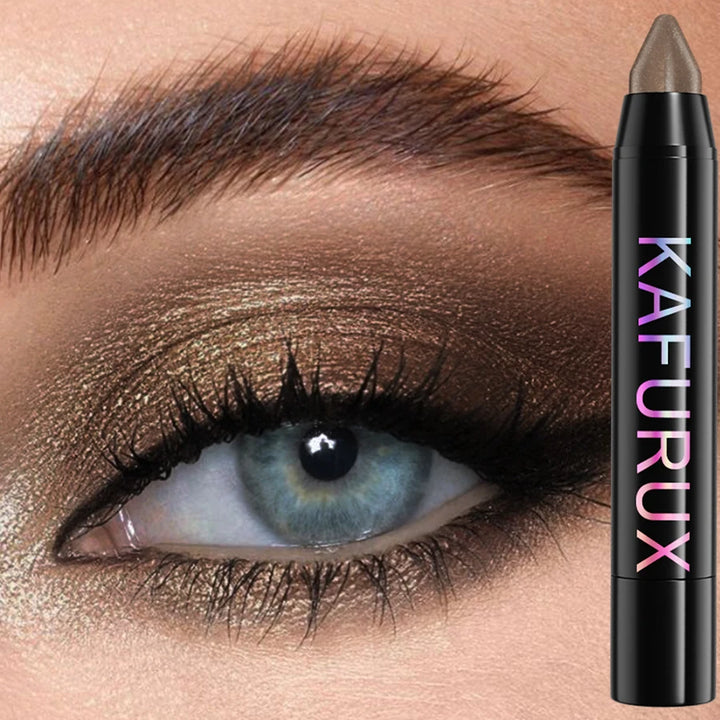 25 Colors Glitter Eyeshadow Eyeliner Pencil Waterproof Pearlescent Matte Nude Eye Shadow Korean Makeup Gift Highlighter Pen Tool
