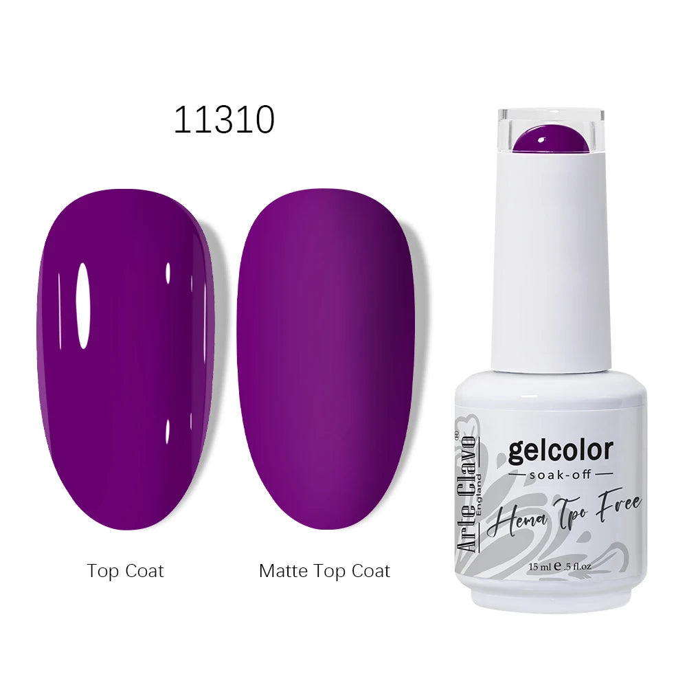 Arte Clavo 15ml HEMA TPO FREE Gel Nail Polish Pink Hybrid Nail Manicure Semi-permanent Enamels Varnish For UV LED Nails Supplies