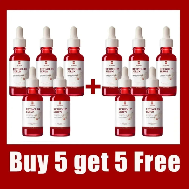 Jaysuing Anti-Aging Retinol B3 Facial Serum Reduce Wrinkle Remove Wrinkle Fine Lines Around Eyes Neck Wrinkle Skin Care Produce