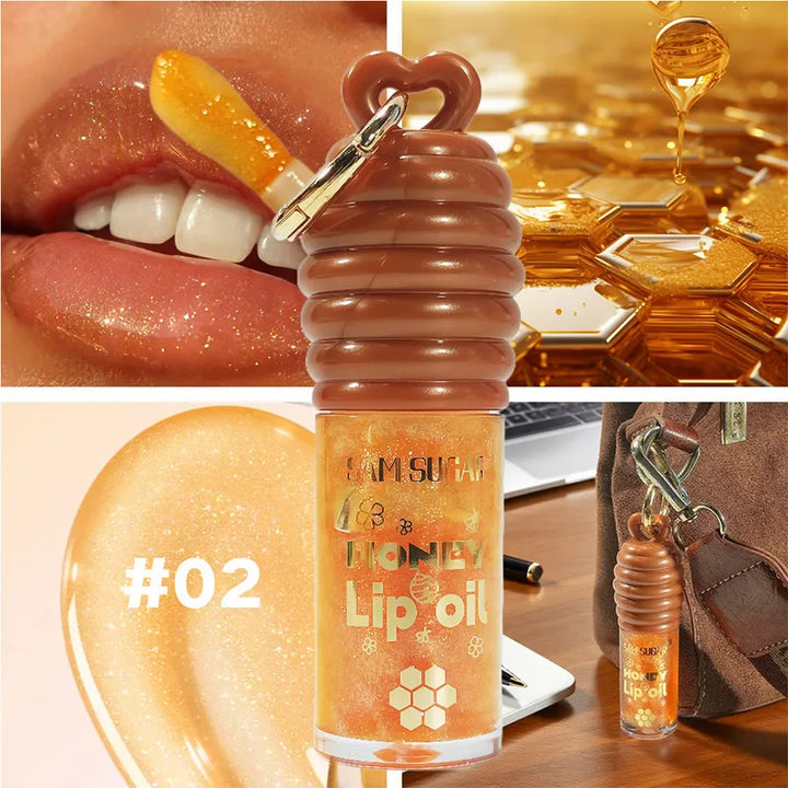 Honey Lip Balm Longlasting Moisturizing Dry Lips Diminishes Lip Lines Plumps Lips With Transparent Pearlescent Lip Care Lip Balm