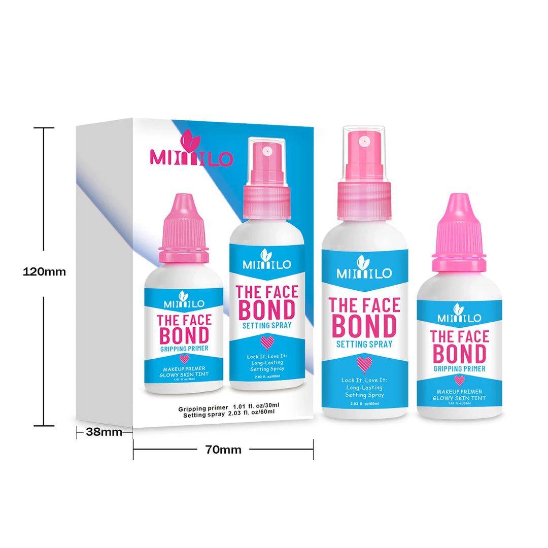 Long Lasting Primer Setting Spray Duo Non Greasy Deep Hydration Smudge Proof Makeup Base Holds Like Glue